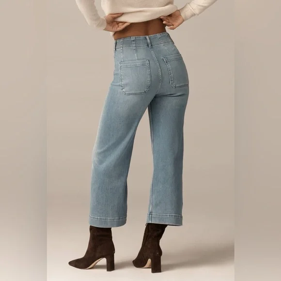 Maeve The Curvy Colette Crop Wide-Leg Jeans size 32p - Picture 11 of 11